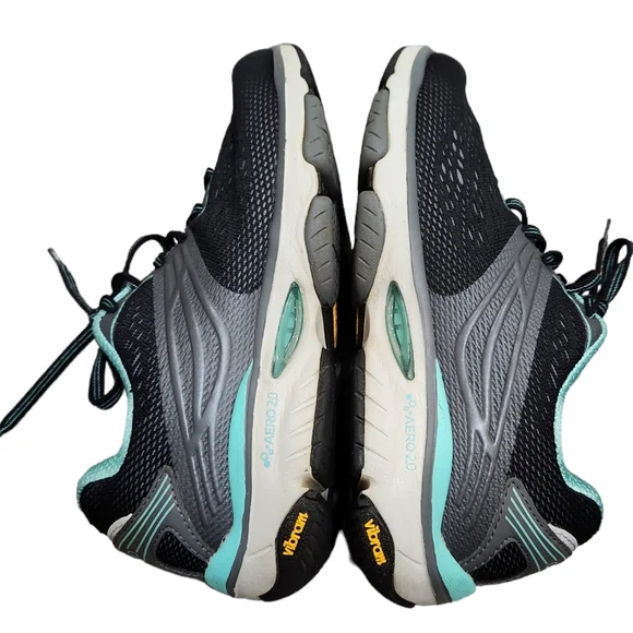 Abeo Symbol Black/Blue Mesh Lace Up Walking Shoes Sneaker Size 5M - Picture 7 of 7